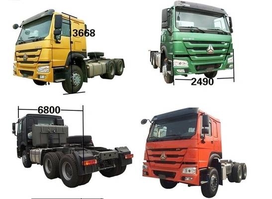 Thiết kế lốp xe không ống sử dụng Sinotruk HOWO 371 Truck Head Tractor Dump Truck với giảm giá