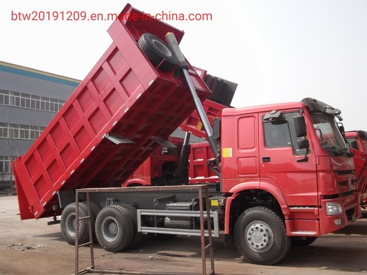 Phương thức nâng phía trước 6X4 336 371 Tiper Sinotruck HOWO Dumpper Truck với dung lượng cao