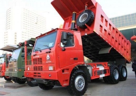 70 tấn ZZ5707S3640AJ HOWO Xe tải tháo mỏ với loại hộp số tay