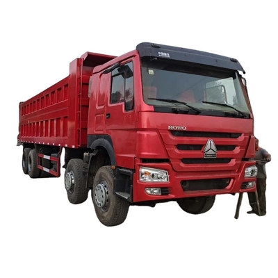 Máy bán hàng cũ Sino Sinotruk HOWO 6X4 A7 8X4 Tiper Dump Truck với hộp số thủ công