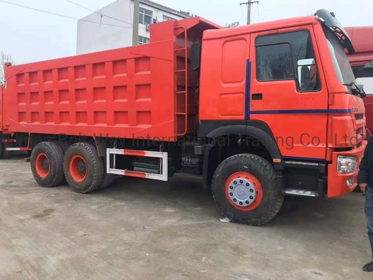 351-450hp HOWO 6X4 16 20 mét khối 10 bánh xe lật lật với thiết kế lốp không ống