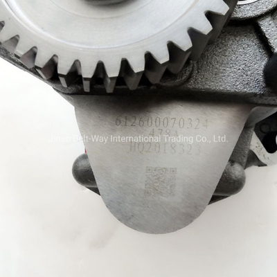 Tiêu chuẩn 612600070299 Máy bơm dầu một giai đoạn 48mm cho động cơ Weichai Wp12 và Wd12