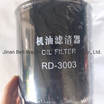 Bộ phận phụ tùng xe tải Bộ lọc dầu Rd-3003 Bộ lọc màu đen với thời gian giao hàng ước tính
