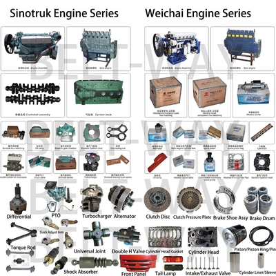 Các bộ phận hệ thống lái cho Weichai Wd12 Marine Engine Part Piston màu đen