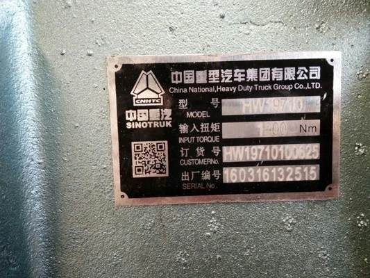 HW19710 Sinotruk HOWO 371 Truck Gearbox Assy Hw19710 Bộ truyền động cho xe tải